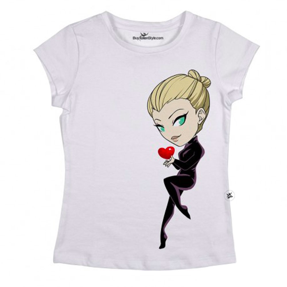 T-shirt donna ladra di cuori