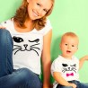 Magliette coordinate mamma disegno gatto