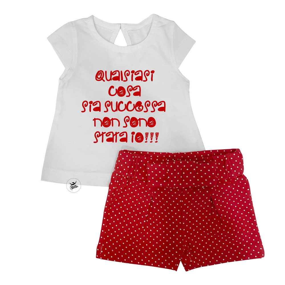 Completino estivo neonata rosso