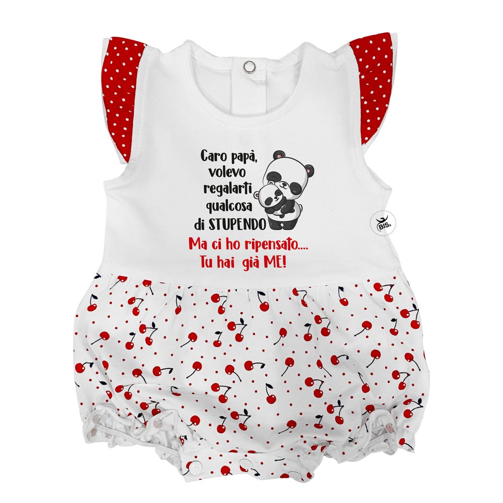 Newborn summer romper suit "...You already have me!"