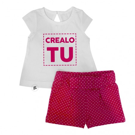 Completino estivo neonata fuxia