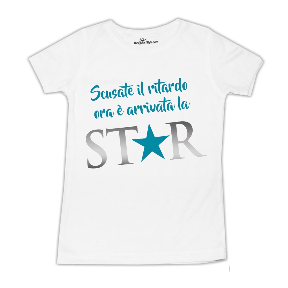 maglia Scusate il ritardo ora è arrivata la star