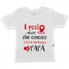 t-shirt festa del papà - il posto migliore che conosco è tra le tue braccia papà
