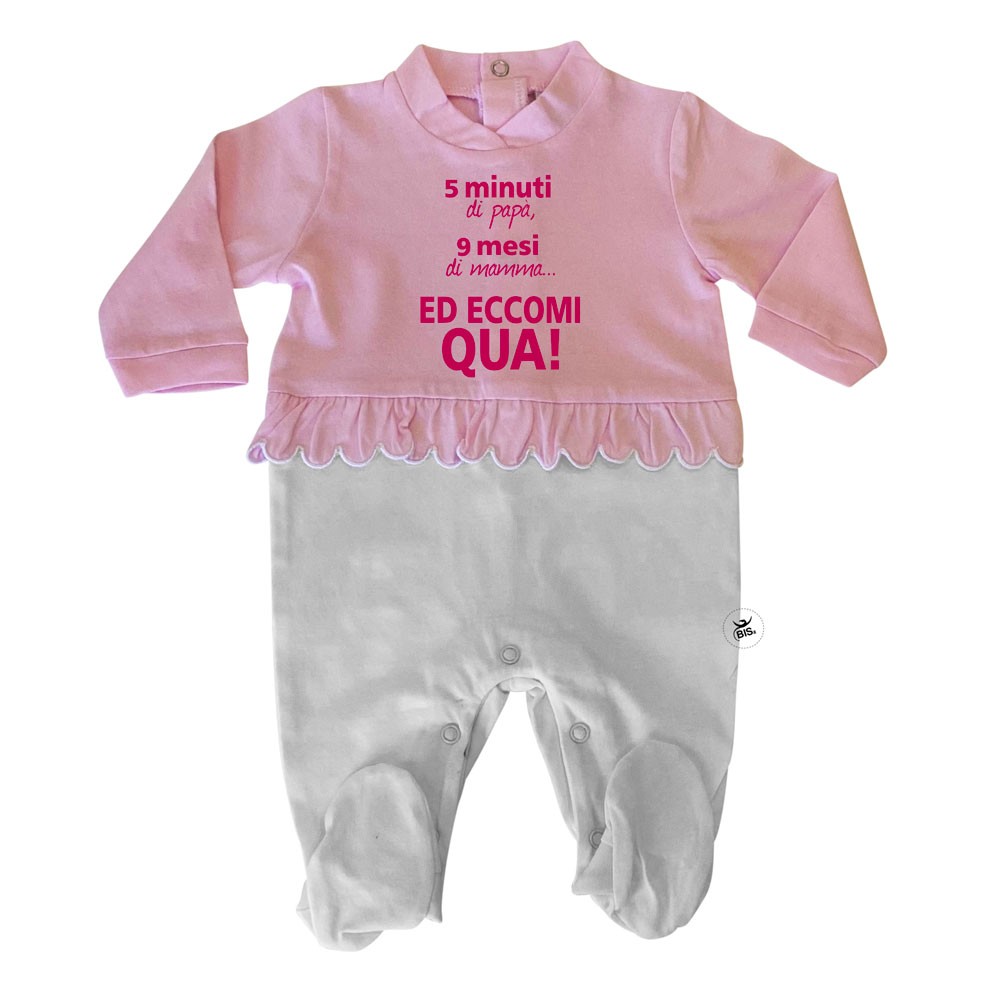 Newborn Summer Romper "5 minutes of dad..."