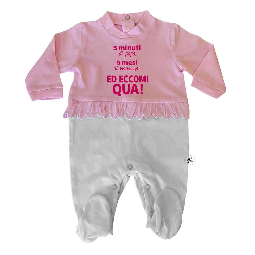 Just Done Lazy Baby Tutina Neonato 9 Mesi Inside Con Cappello – Cotone Biologico, Strisce Bianche E Nere, Regalo Baby Shower