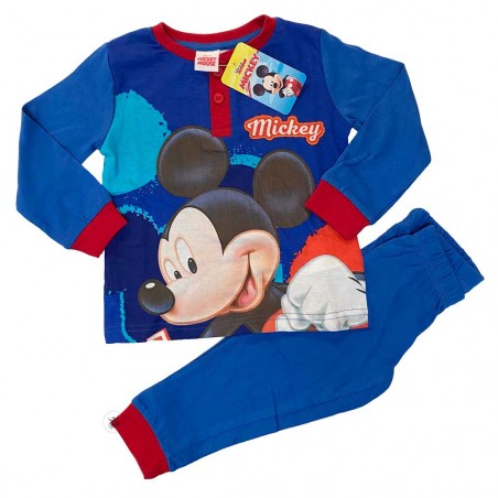 Pigiama estivo bimbo "Mickey mouse" blu