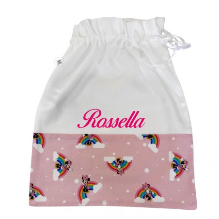 Sacchetto Disney primo cambio "Minnie" arcobaleno