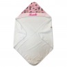 Accappatoio Disney neonata "Minnie" a righe aperto
