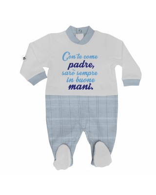 Summer romper suit in gingham ".. I will always be in good hands"