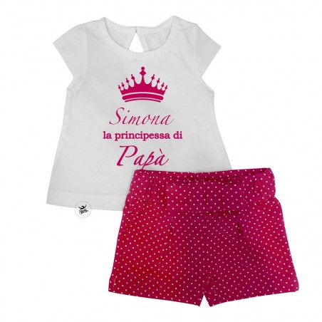 Completino estivo neonata fuxia