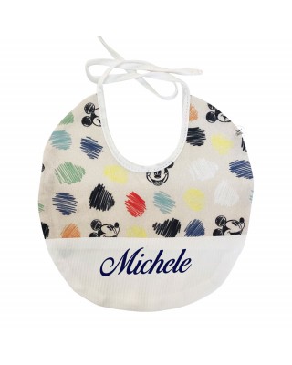 Customizable Baby Bib "Mickey Mouse"