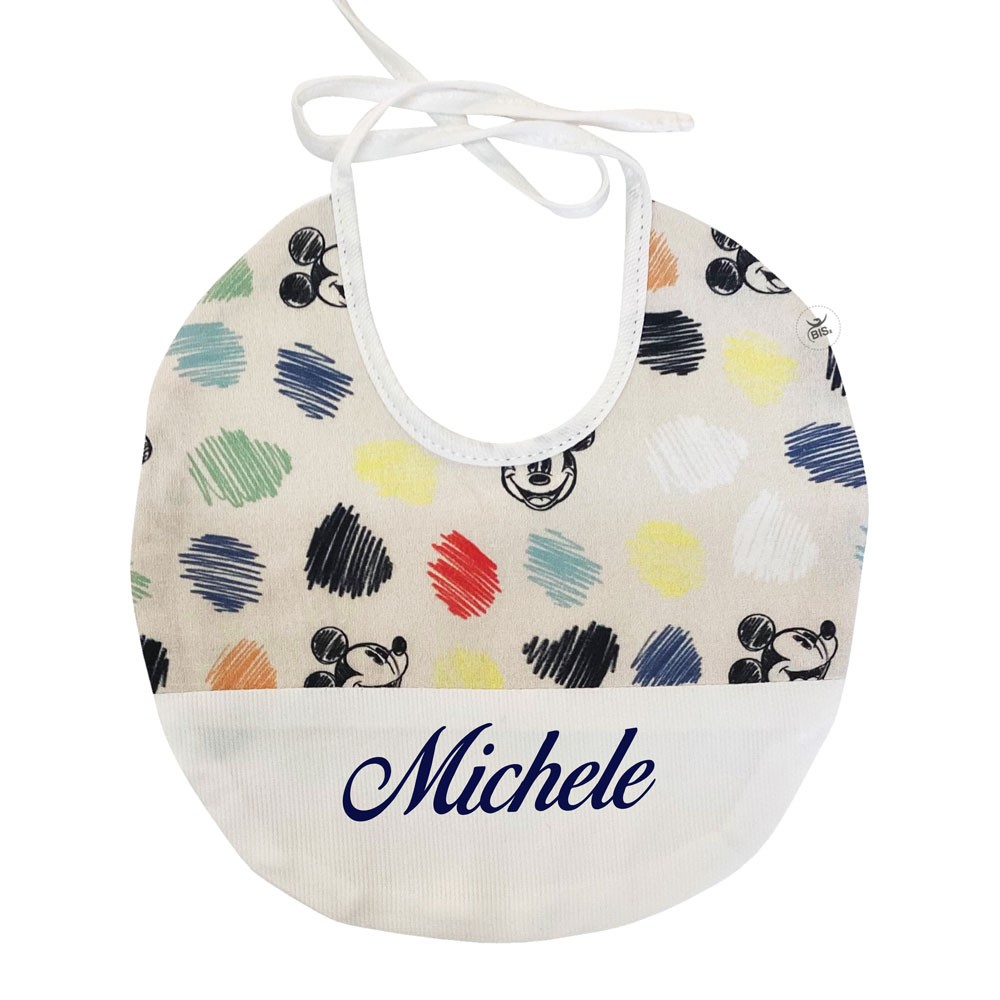 Customizable Baby Bib "Mickey Mouse"