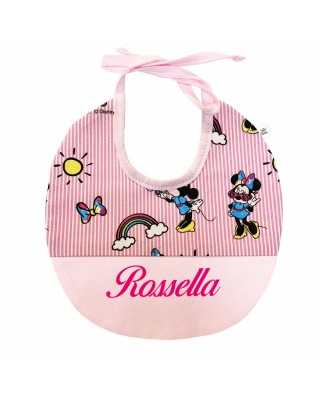 Customizable Baby Bib "Minnie Mouse"