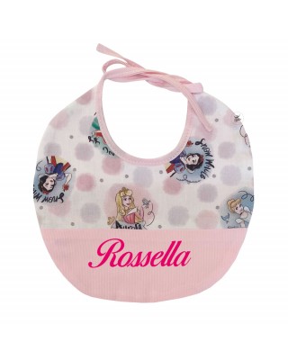 Customizable Baby Bib "Disney Princesses"