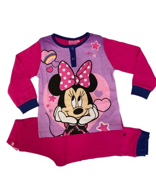 Pigiama estivo bimba "Minnie" fuxia