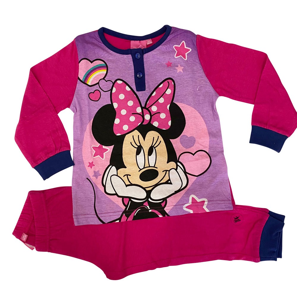 Pigiama estivo bimba "Minnie" fuxia