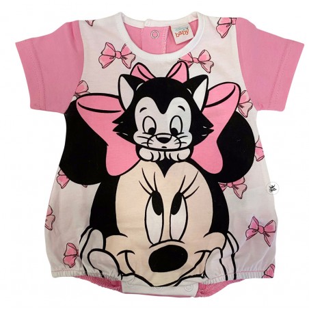 Pagliaccetto estivo Minnie con gattino rosa