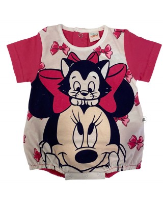 Pagliaccetto estivo Minnie con gattino fuxia