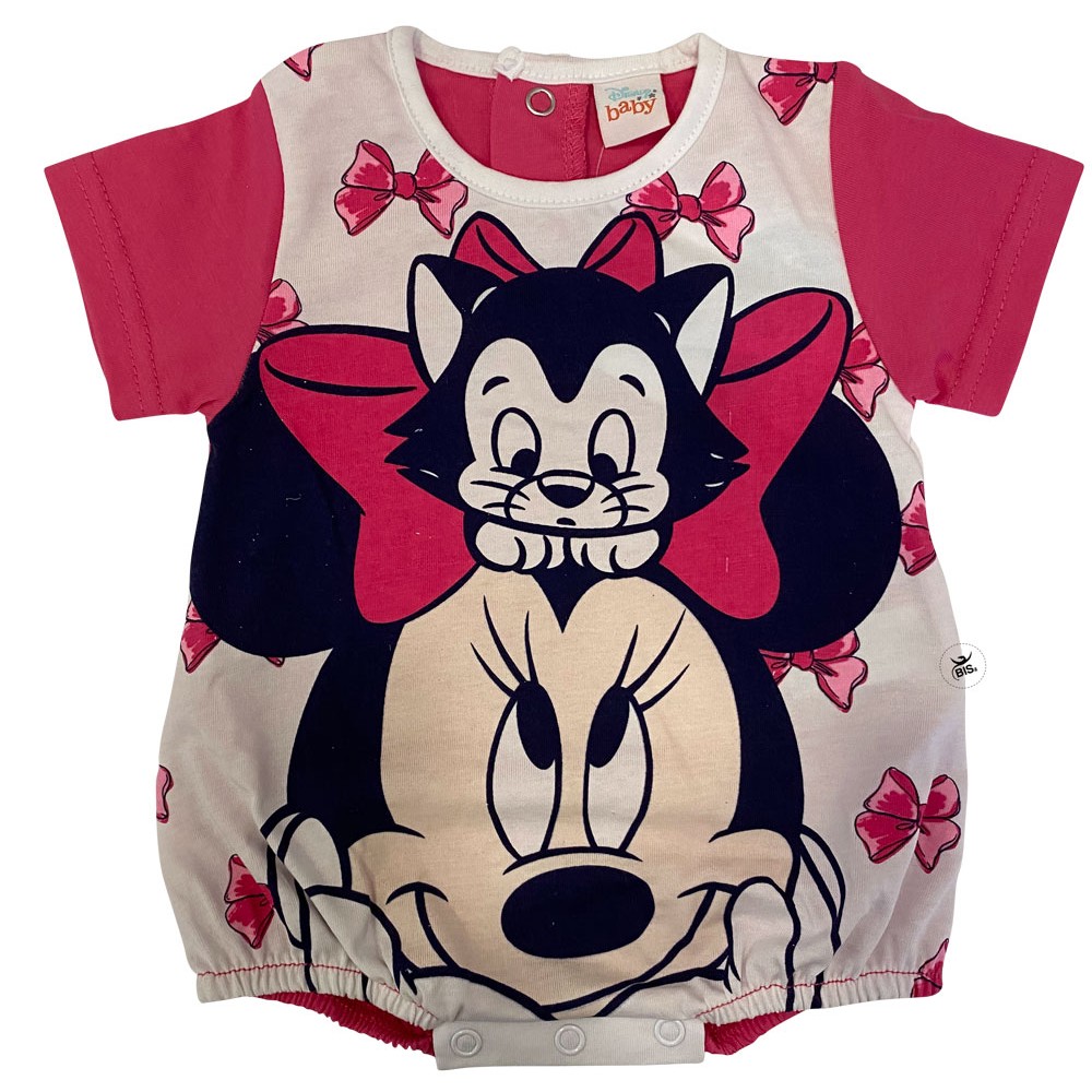 Pagliaccetto estivo Minnie con gattino fuxia