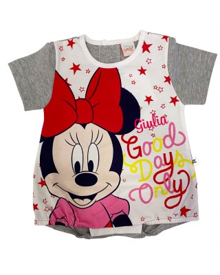 Summer romper Minnie Mouse "Good days only", customizable