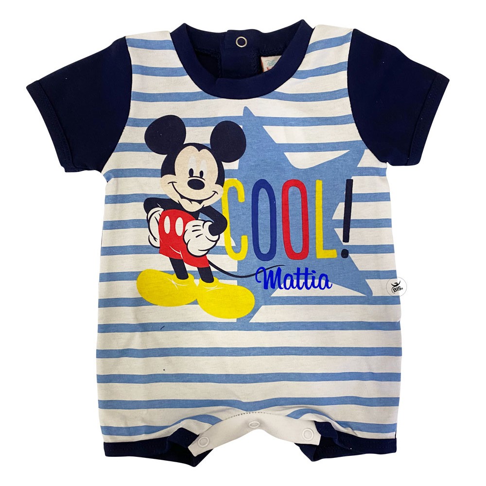 Summer Romper Mickey Mouse "Cool", customizable