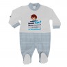 Summer romper suit in gingham ".. I will always be in good hands"