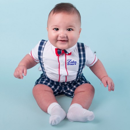 Completo da cerimonia neonato estivo