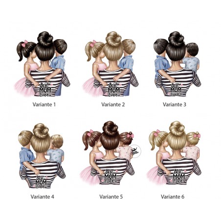 T-shirt bimba/o manica corta "Best Mom ever"