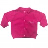 Cardigan in filo fuxia