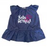 Summer romper suit with cherries "Sorry for the delay..."