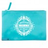 Pochette tela turchese