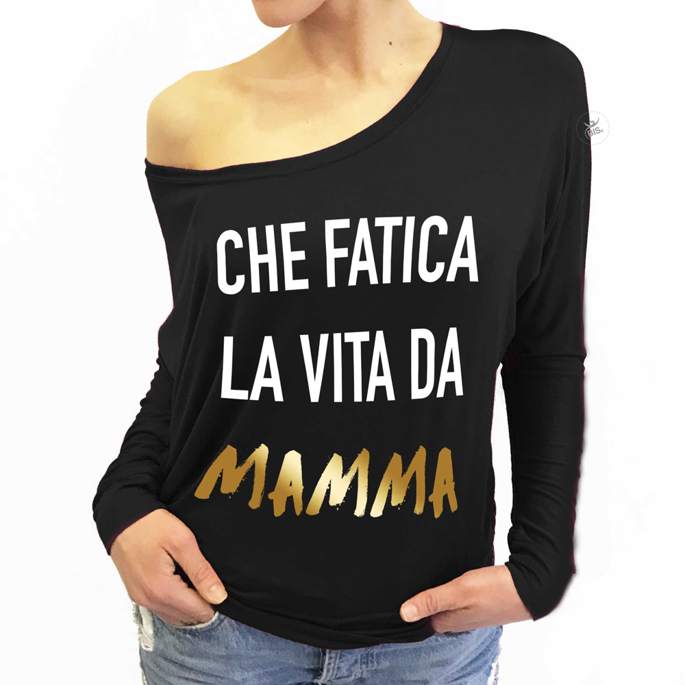 Maglia morbido morbido che fatica la vita da mamma