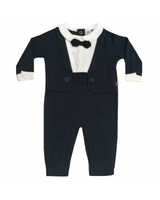 Baby Boy Bow Tie Romper