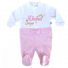 Newborn girl Elegant jumpsuit, to customize with name