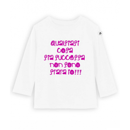 T-shirt manica lunga "Qualsiasi cosa sia successa non sono stato/a io"