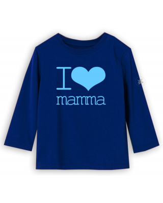 T-shirt manica lunga "I love mamma"