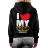 Women's Hooded Sweatshirt " I love my king"