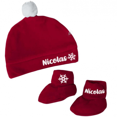 Kit ciniglia scarpine e cappellino personalizzabile con nome