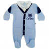 Tutone Neonato con papillon e bottoncini personalizzabile con nome e orsetto