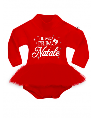 abitino neonata con tulle "il mio primo natale"