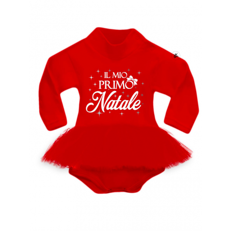 abitino neonata con tulle "il mio primo natale"