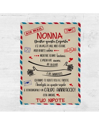 Plaid "Nonna...un caldo abbraccio"