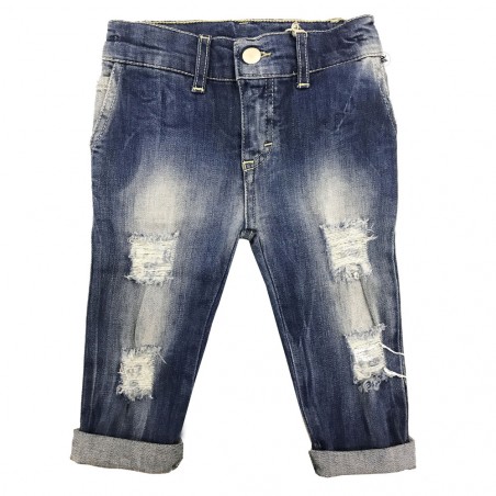 Jeans bimbo strappato
