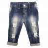 Jeans bimbo strappato