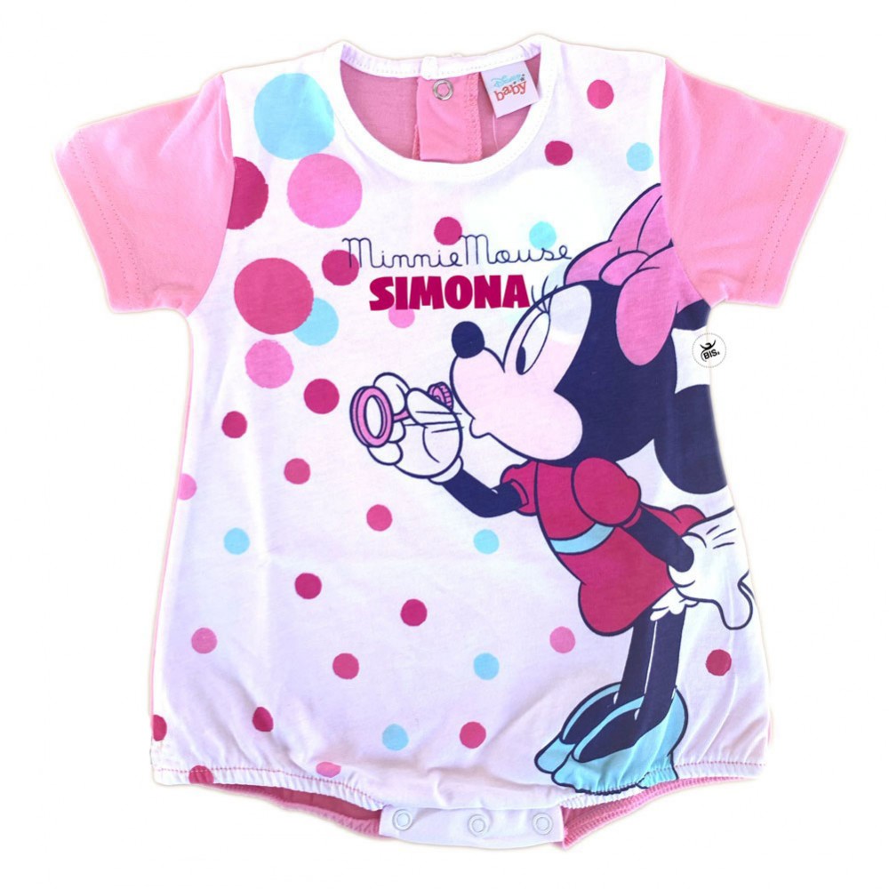 Pagliaccetto estivo Minnie con nome