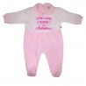 Baby's Velour Sleeper "I'm Daddy's Little Pie"