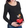 T-shirt premaman "Coming soon"