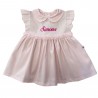 Summer romper suit with cherries "Sorry for the delay..."