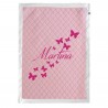 Winter/Summer Blanket "Butterflies' Wake", customizable with name