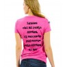 T-shirt donna "Ignoro chi mi parla dietro. Il suo posto può essere solo dietro di me"